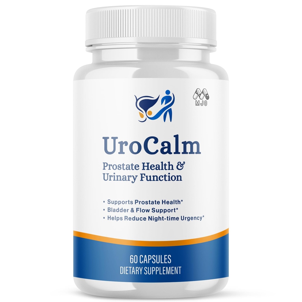 UroCalm Capsules, Official Uro Calm Pills for Men with All Natural Ingredients, Max Strength UroCalm Supplement Premium Vitamins Supporting Optimal Wellness and Advanced Health Naturally (60 Capsules)