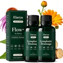 Elavyn Flow+ by Elavyn - Lymphatic Drainage Liquid Drops, 6-in-1 Organic Herbal Supplements (2PCS)