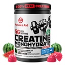 Natures Aid NSF Certified Creatine Gummy 5g - Creatine Monohydrate Gummies – Pre-Workout Energy & Muscle Growth Support for Men & Women | Watermelon Electrolyte Gummies (135 Count)