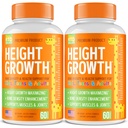 Pack of 2 Height Growth Maximizer - Made in USA - Natürliche Höhe Steigerung Booster & Teen Vitamine - Pillen zu wachsen Taller bei jedem Alter - Knochenwachstumsergänzung für Erwachsene & Kinder