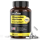 400mg Magnesium Complex for Men & Women, 12-in-1 Magnesium Glycinate, Citrate, Malate & Taurate | Relieve Cramps, Stress, Better Sleep | Heart, Bone & Nerve Health | 90 Vegan Capsules