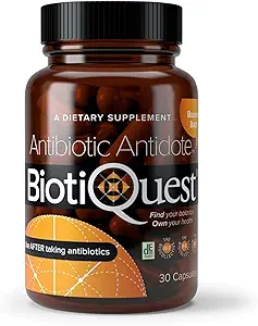 BiotiQuest Antibiotic Antidote Probiotics zu Rebalance Körper nach der Einnahme von Antibiotika, 20 Billion CFU, Non-GMO und Glutenfrei, 30 Kapseln