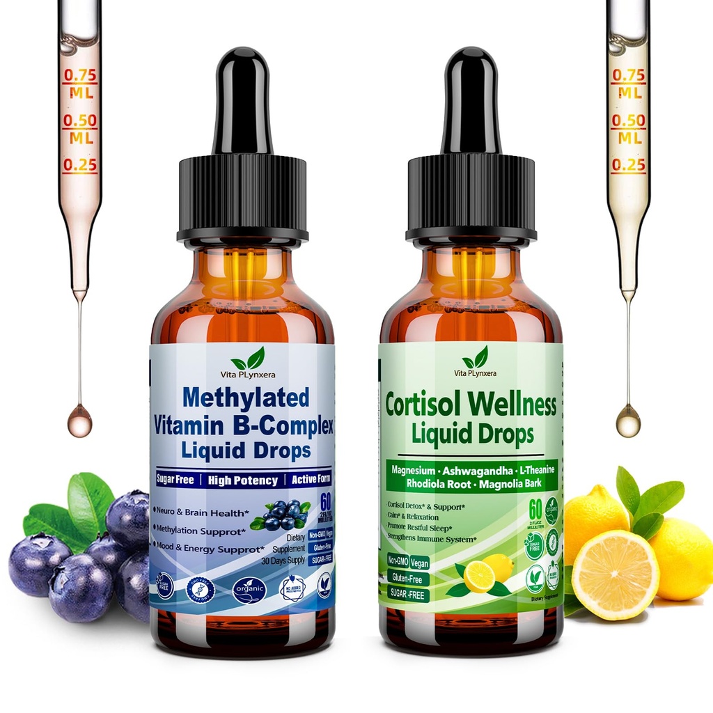 Vita PLynxera Hormone Harmony & Energy Support Bundle - MTHFR & Cortisol Balance Thanksgiving Gift