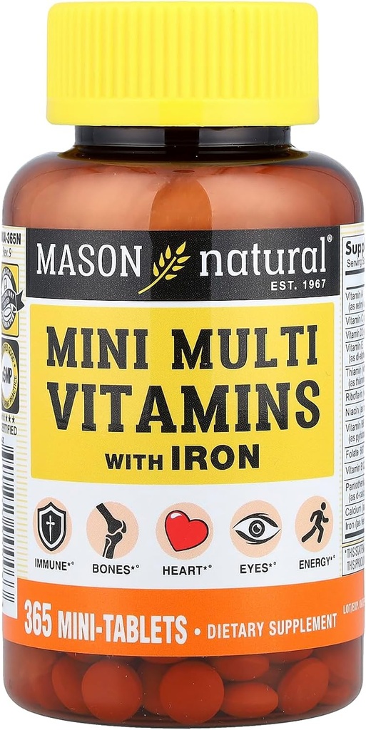 Mason Vitamins Mason Täglich mehrere Vitamine mit Eisen Tabletten