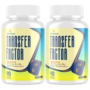 Transfer Factor 1800mg | Colostrum & Egg Yolk Extracts with Zinc and Selenium | Immune & Cognitive Support | 90 Capsules（2 Bottle）