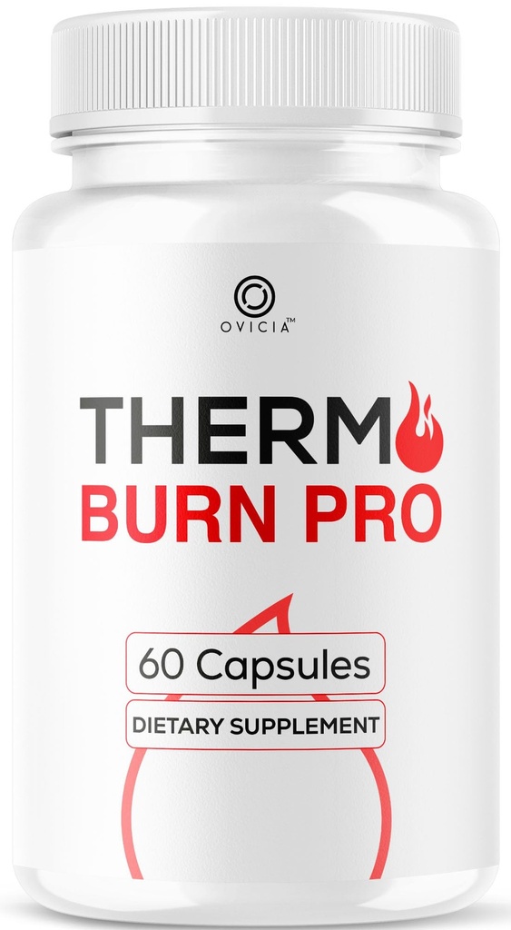 Thermo Burn Pro Capsules - Official Thermoburn Pro Pills Advanced Support for Maximum Strength with Natural Ingredients Vitamins ThermoburnPro for Health & Wellness, 60 Capsules for 1 Month