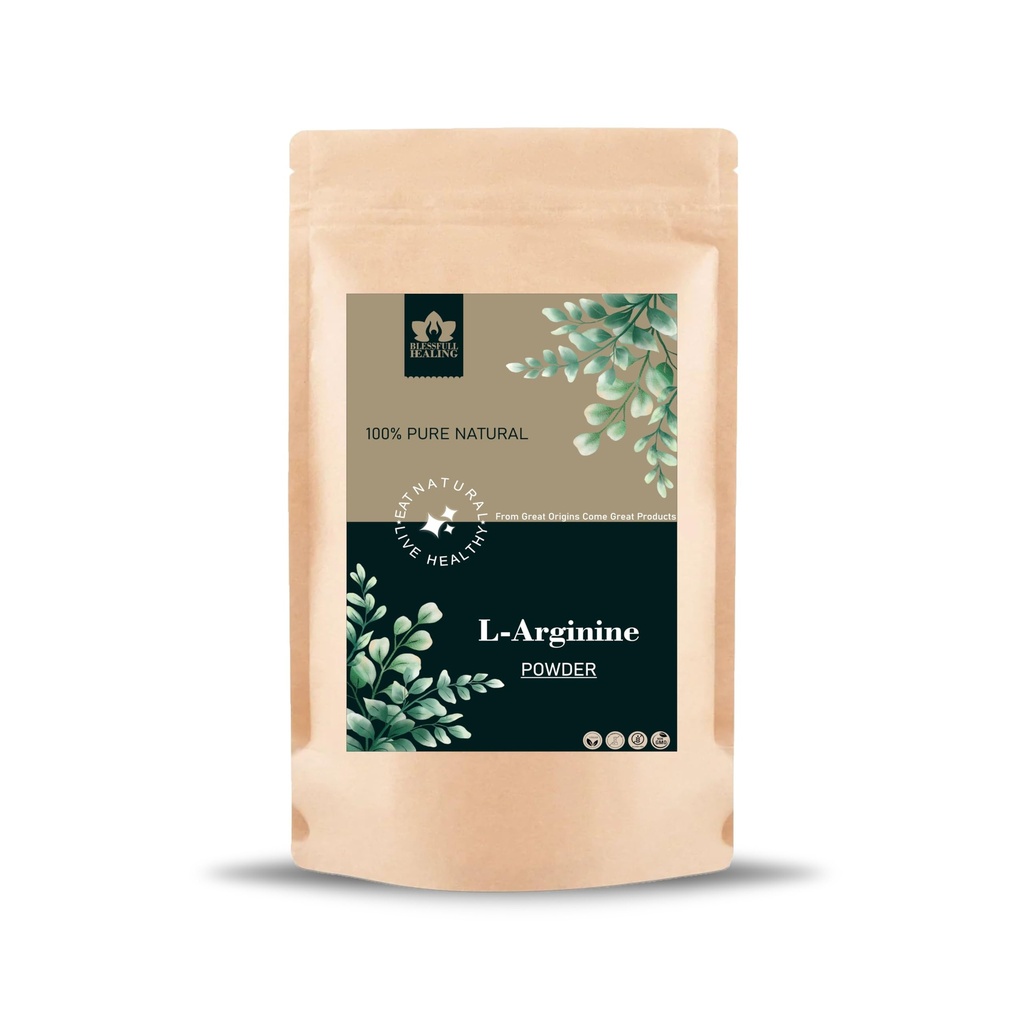 Blessfull Healing L-Arginine Powder 100% Pure Natural 100 Gram / 3.52 oz