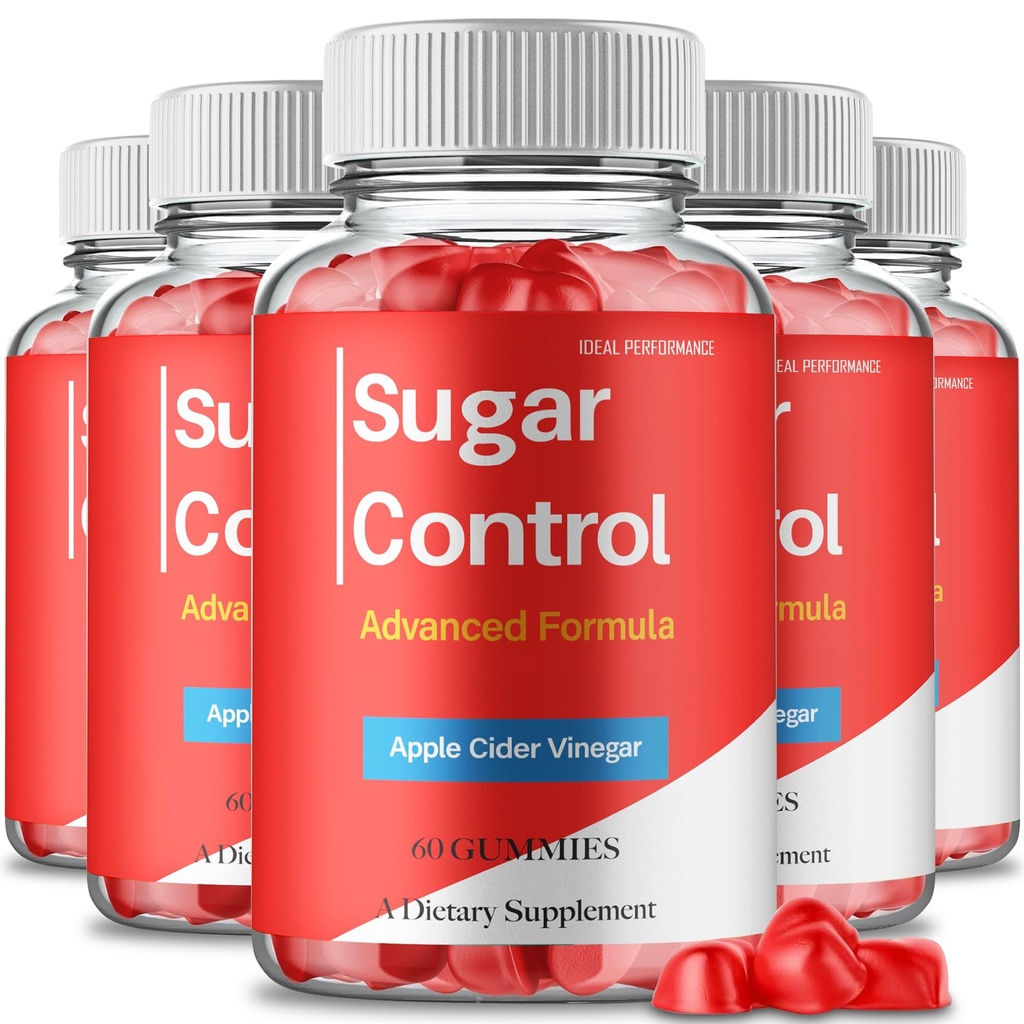 Sugar Control Gummies, Sugar Controls Supplements Gummy - Maximum Strength, All Natural Healthy Circulation & Stable Levels, Premium SugarControl Health Support Reviews (5 Pack)