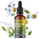 Rhodiola Rosea Root Tincture Extract Tropfen 2100mg (Rhodiola rosea L.) Kräuterergänzung absorbiert besser als Kapseln, 1 Monat Versorgung, 84 Servierungen, Alkoholfreie Tincture - 2 Oz, Paket von 1