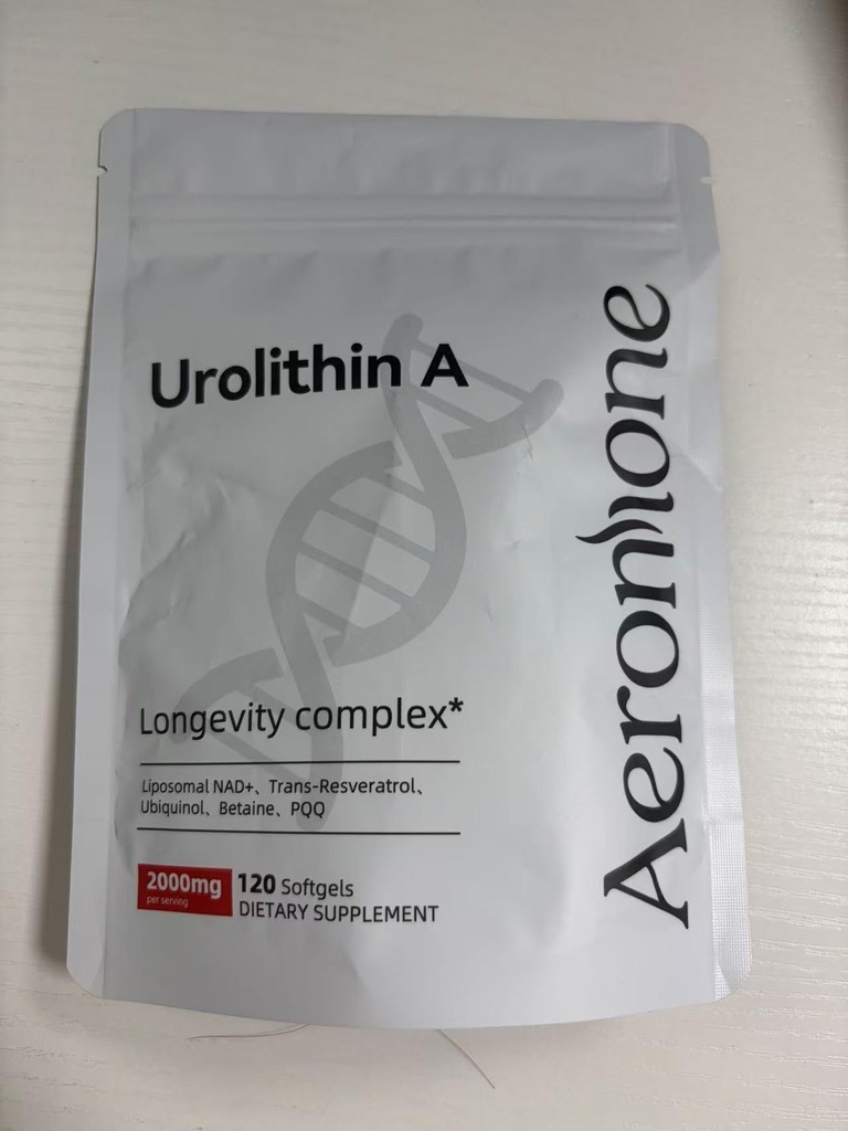 Urolithin A Supplement, 2000mg 6 in 1 Vital Longevity Blend - 120 Softgels | with Liposomal NAD+, CoQ10, Trans-Resveratrol, TMG, PQQ丨for Cellular Renewal* & Healthy Aging*, Mitochondrial Support*