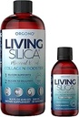 Orgono Living Silica Kit | Mineralbasierte Collagen Booster Liquid & Concentrate Drops (Travel Size) | Vegan | Unterstützt Joint & Bone Health, Collagen & Elastin Produktion, Glowing Skin.
