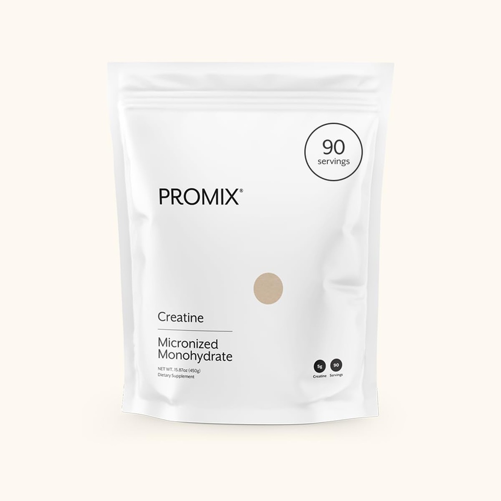 ProMix Nutrition Creatine Monohydrate Powder, Unflavored - 5g of Micronized Creatine per Serving - Increase Muscle Gain, Strength & Power & Supports Recovery - 90 Servings
