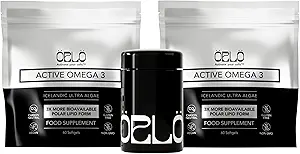 Orlo Omega 3 – Vegan Omega-3 Supplement (EPA & DHA) – Extra Strength Fish Oil & Krill Alternative von Algae Oil (120 Mini Burpless Softgels Kit)