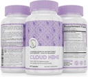 Cloud 9 - All Natural Sleep Aid Supplement - Relaxing Vitamin & Kräuterformel - 10mg Melatonin Calcium Magnisium L-Theanine 5-HTP GABA St. John's Wort Ashwagandha Kamille & More 60 Vegan Kapseln