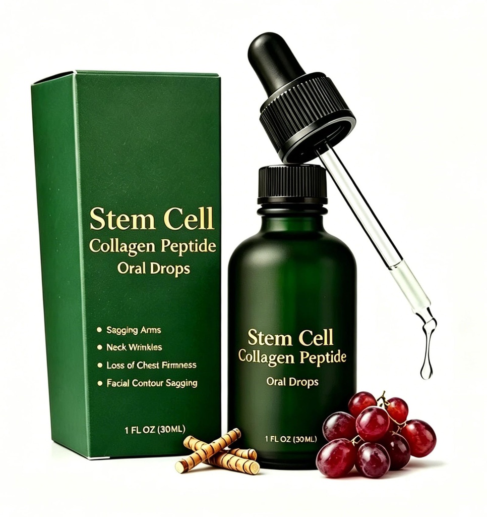 Collagen Peptide Oral Drops 30ml, Lift & Firm Sagging Skin & Reduce Wrinkle Formation, 2026 New Natural Supplements for Women and Men(1)