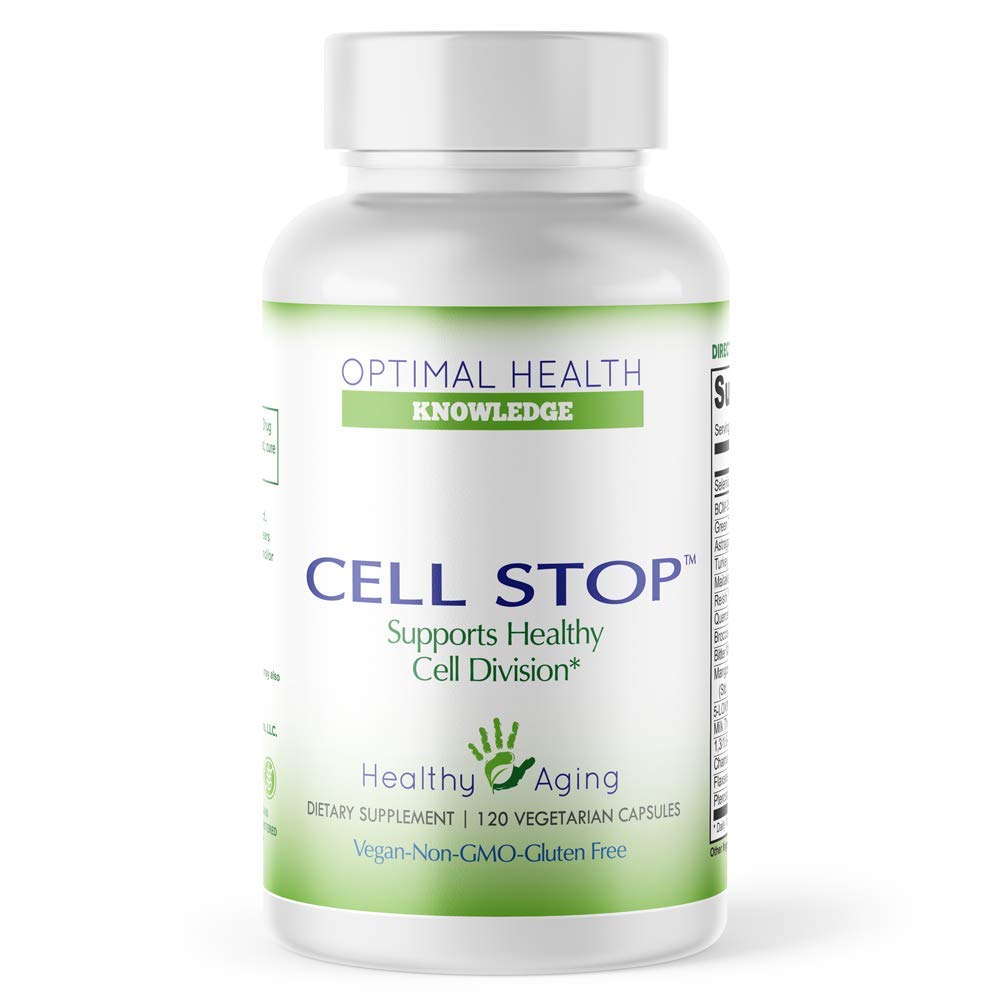 CELL STOP - Leistungsstarke Zellteilung Unterstützung, propriety Blend umfasst Curcumin, Grüner Tee, Reishi Pilz, Türkei Tail Pilz, Broccoli Extrakt, 1,3/1,6 Glucan und andere - 120 Veggie Kapseln