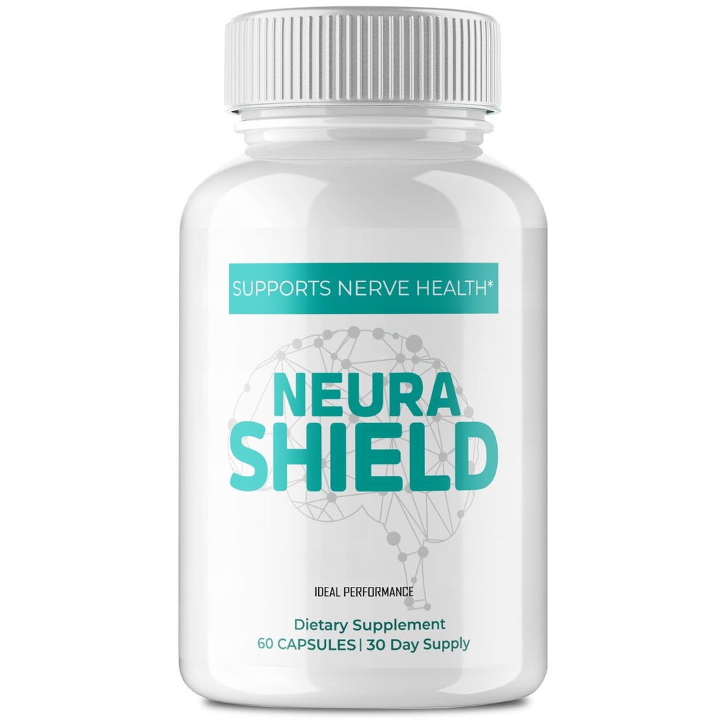 Neura Shield Neuropathy Supplements, Official NeuraShield Advanced Nerve Health Support Pills - Maximum Strength, All Natural Health & Wellness Formula, Premium Neura Shield Reviews (60 Capsules)
