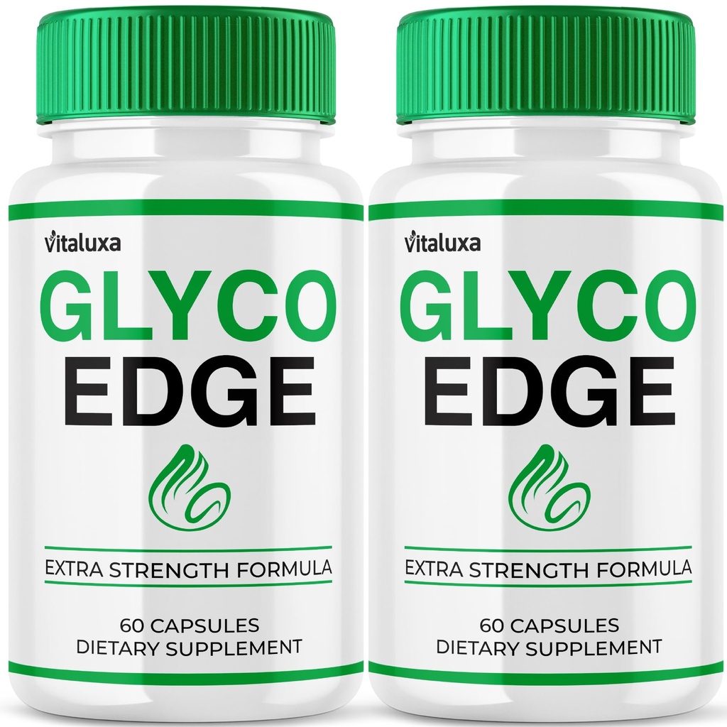 (2 Pack) Glyco Edge Blood Support Capsules, GlycoEdge Supplement Pills Premium Balance Natural Ingredients, Health & Wellness Vitamin Formula Capsulas, Daily Multivitamin Total Boost Optimizer (120ct)