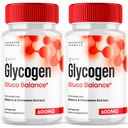 (2 Pack) Glycogen Balance Capsules - Glyco Balance Advanced Formula Glycogen Supplement Pills - All Natural Vitamin Supporting Healthy Living and Wellness in a Daily Premium Capsule (120 Capsules)