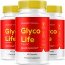 (3 Pack) Glyco Life Capsules - Official GlycoLife Advanced Blood Support Formula Supplement, Natural Glyco Life Premium Pills Maximum Strength, GlycoLife Health & Wellness, 180 Capsules for 3 Months