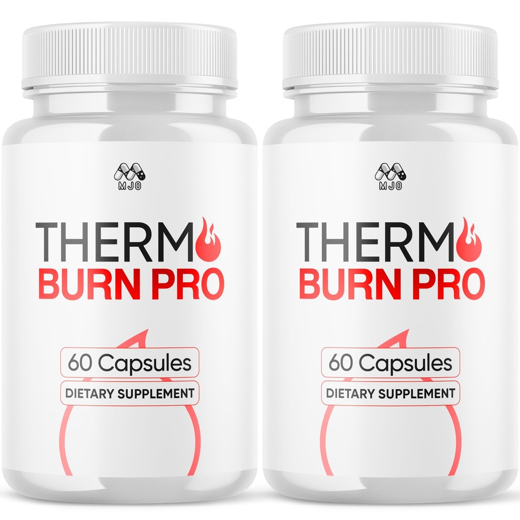 (2 Pack) Thermo Burn Pro Capsules, Official Thermoburn Pro Pills with Natural Ingredients, Maximum Strength ThermoburnPro with Premium Vitamins Supporting Wellness & Health Naturally (120 Capsules)