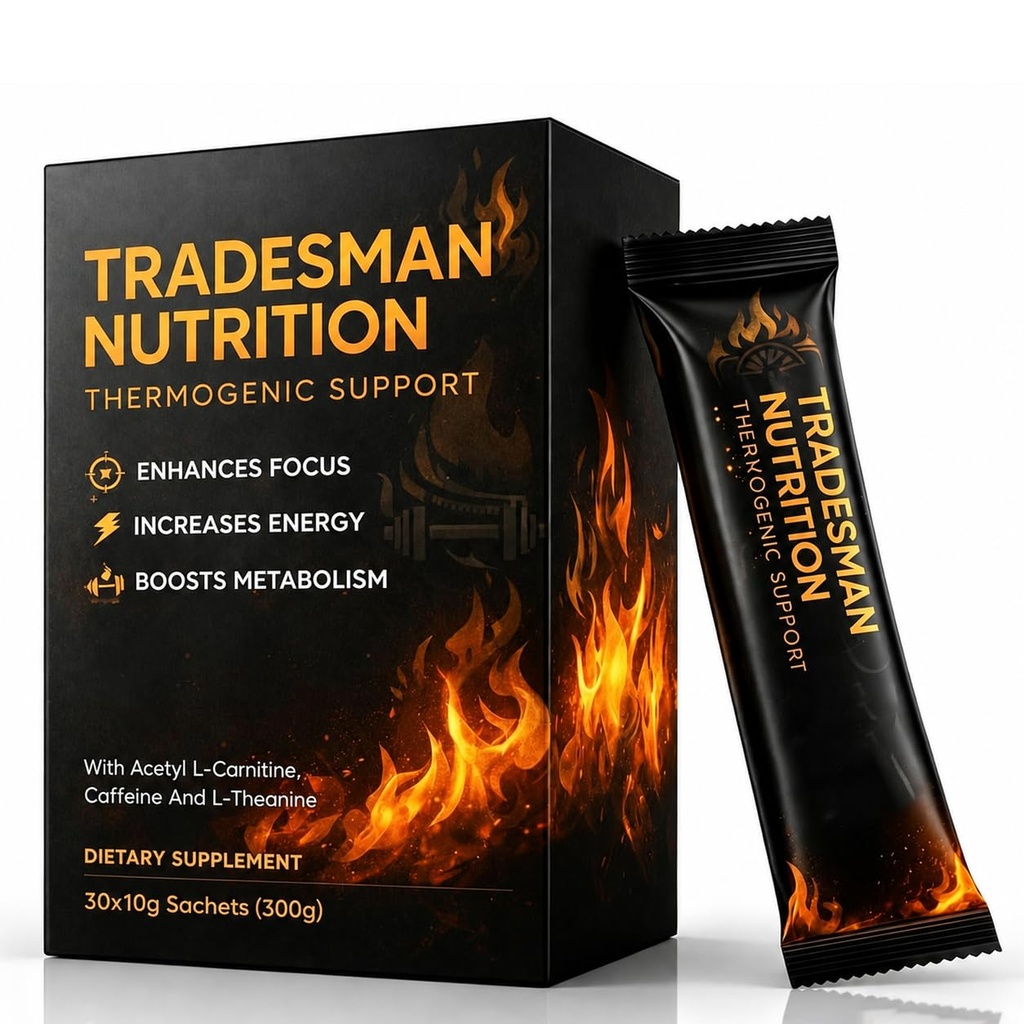 Tradesman Nutrition Shred, 30 Sachets | Thermogenic Support Protein Powder for Men & Women Shred Supplements