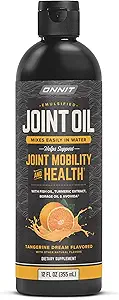 Onnit Joint Oil: Emulgiertes flüssiges Fischöl zur Unterstützung der gemeinsamen Gesundheit und Mobilität - Tangerine Flavor (12oz)