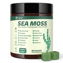 Sea Moss Gummies, 16-in-1 SeaMoss Gummy Vitamins C & D3 for Women and Men with Black Seed Oil, Ashwagandha, Elderberry, Burdock Root for Supports Overall Wellness, Natural Vitality (60 Count)