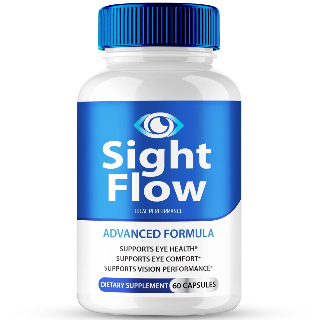 Sight Flow Capsules, Official SightFlow Eye Health Supplement Pills - Maximum Strength, All Natural Visual Wellness, Eye Comfort & Healthy Vision, Premium Sight Flow Pills Reviews (60 Capsules)