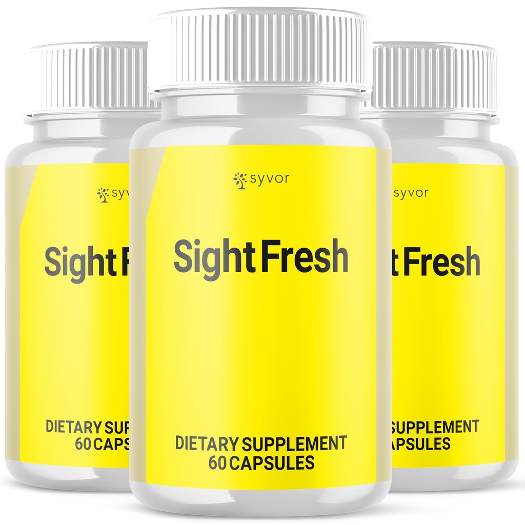 (3 Pack)Sight Fresh Capsules, Official Sight Fresh Advanced Vision Support Pills with All Natural Ingredients, SightFresh Supplement Supporting Eye Health with Maximum Strength Vitamins (180 Capsules)