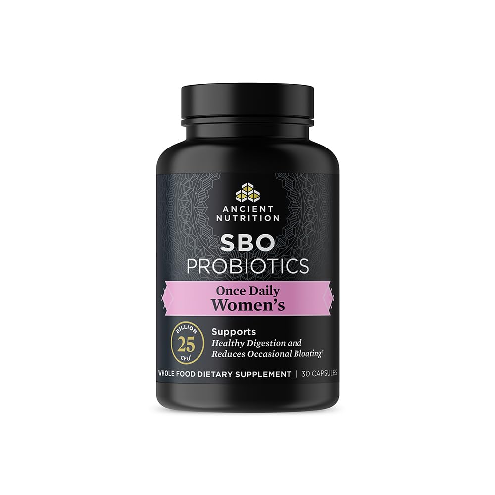 Antike Ernährungsprobiotika für Frauen, Einmal täglich Frauen Probiotika 30ct, Verdauungsunterstützung und Reduziert Occasional Bloating, Hergestellt mit Chaste Tree Berry und Amla Berry, 25 Billion CFUs*