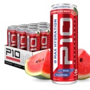 P10 Performance Max Hydration Fitness Recovery Drink, Restore Electrolytes, Recovery Nutrients, Enhance Hydration contains BCAAs, Magnesium, and Potassium; Caffeine Free, 12 Pack of 12 Fl Oz Cans, Watermelon Wave