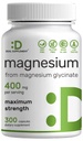 Magnesium Glycinate 400mg, 300 Kapseln | 100% Chelat für einfache Absorption | Essential Mineral Supplement für Muskel-, Schlaf- und Herzgesundheit