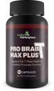 Pro Brain-T Max Plus - Support for T Male Health & Healthy Prostate Function - Promote Energy & Endurance - Aid Cognitive Health & Concentration - Additional Mood & Immune Support - Improved Formula