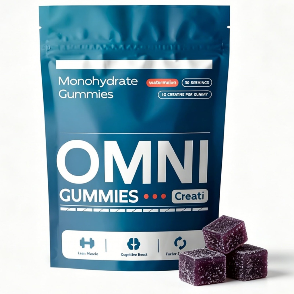Creatine Gummies for Women - Supports Muscle Growth, Watermelon Flavor - 30 Servings