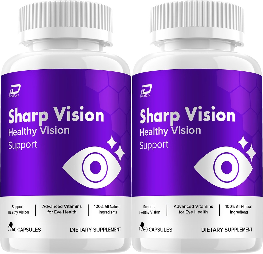 Sharp Vision Capsule Supplement – SharpVision Eye Support with Natural Ingredients (2 Pack - 120 Capsules)