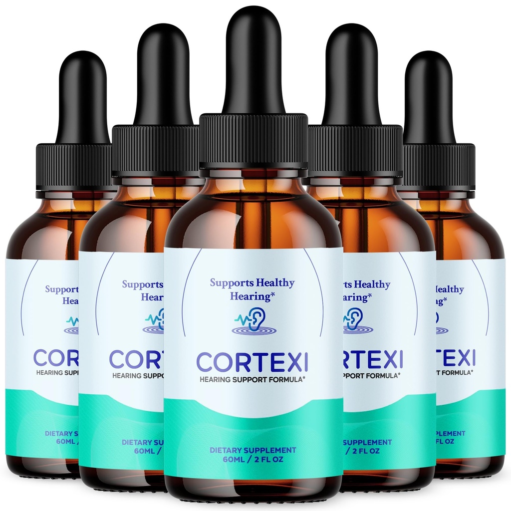 (5 Pack) Cortexi Drops, Cortexi Ear Health Support with All Natural Ingredients, Advanced Formula Health and Wellness Support Supplement with Maximum Strength Multivitamins Support (150 Servings)