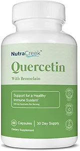 Quercetin Supplement | 1-2 Monate Lieferung von Quercetin 500mg mit Bromelain zur Unterstützung der Absorption. Quercetin und Bromelain für Immunsystem Unterstützung & Saisonale Unterstützung | 60 Kapseln