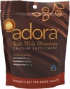Adora Premium Vitamin D3 Magnesium und Calcium Supplement, 500 mg, Milchschokolade, 30 Count