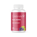 Celebrate Vitamine Multi ADEK Chewables, 60mg Eisen - Täglich Bariatric Multivitamin, Vitamine A, D, E, K & B12 für Duodenal Switch Chirurgie Patienten - Trauben (60 Tabletten)