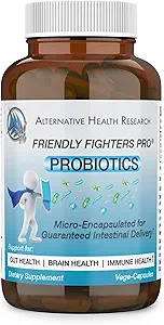 Freundliche Kämpfer Pro® Probiotic | Verdauungs- und Immungesundheit* | Gesunde Entzündung* & Allergie Relief* | Mikroverkapselt für garantierte Lieferung | 1 Monat Versorgung | 2 Milliarden CFU für sicheren täglichen Gebrauch