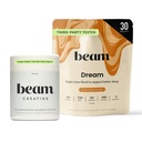 Beam Dream Sleep Powder & Creatine Bundle, Third Party Tested Natural Sleep Aid & Recovery Supplement with Micronized Creatine Monohydrate, Unflavored Pure Creatine Powder for Muscle Strength, Energy