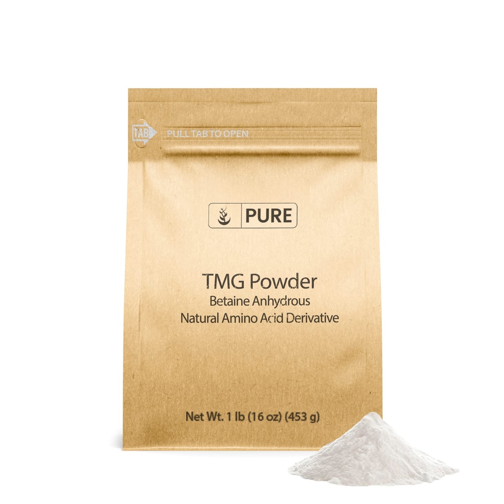 PURE ORIGINAL INGREDIENTS Trimethylglycine (1lb) TMG Powder, Vegan, Gluten-Free