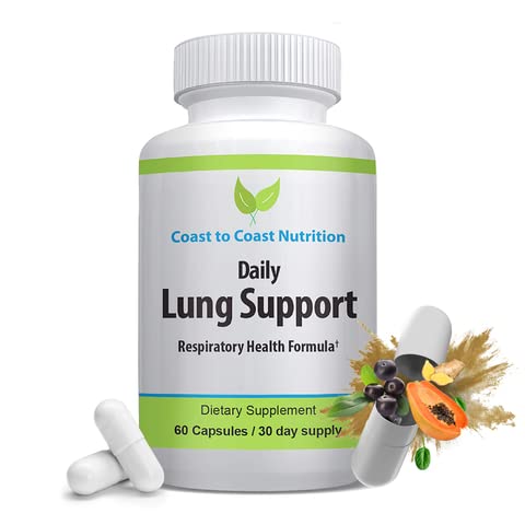 Täglich Lung Cleanser & Detox Support Supplement | Erfrischen Sie Ihre Lunge, um zu atmen Easier | Relieve Respiratory Probleme & Adresse Probleme wie Allergien, Wheezing und Coughing | 60 Kapseln