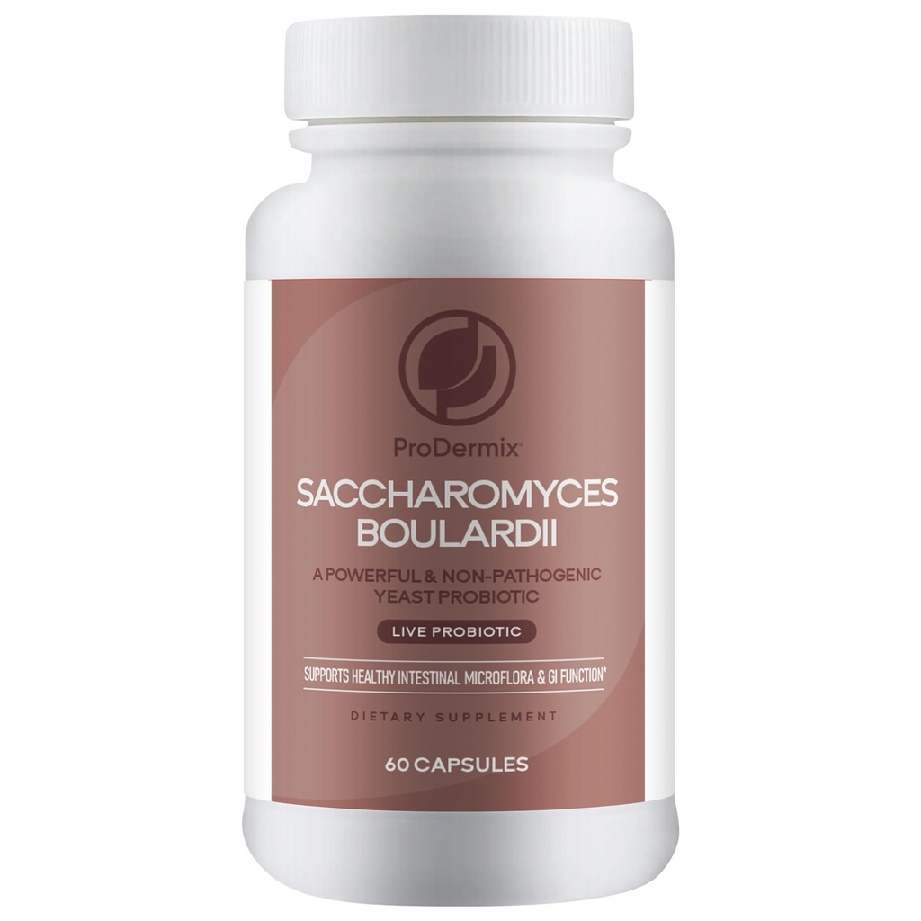 Saccharomyces Boulardi Yeast Probiotic, Just One Capsule Per Day Supports Healthy Intestinal Microflora and GI Function, 60 Vegetarian Capsules
