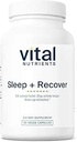 Vital Nährstoffe Schlaf + Erholung - Vegan Ergänzung - Schlafunterstützung - Melatonin, Ashwagandha & L-Theanine - Gluten, Dairy & Soy Frei - 90 Kapseln