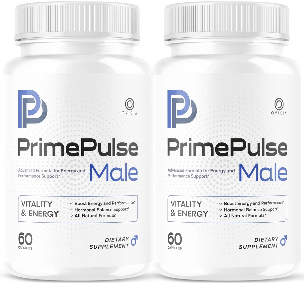 (2 Pack) Prime Pulse Male Pills - PrimePulse Capsules Advanced Formula Support Maximum Strength, PrimePulse All Natural Daily Vitamins for Health and Wellness Reviews, 120 Capsules for 2 Months