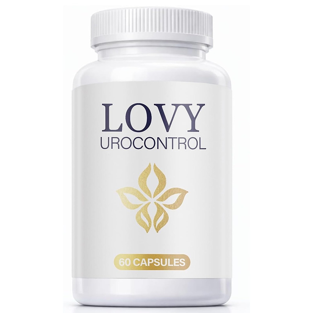 Lovy Urocontrol Capsules – Lovy Bladder Control Supplement with Magnesium, Cranberry & Pumpkin Seed, Herbal Blend for Men & Women, Non-GMO & Gluten Free – 60 Capsules