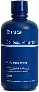 Trace Minerals Colloidal Minerals - Immune Health & Energy Support - High-Potency Kalium Supplement mit Fulvic Acid - Mineral Absorptionsergänzung für Männer & Frauen - 32 fl oz (Über 32 Servietten)