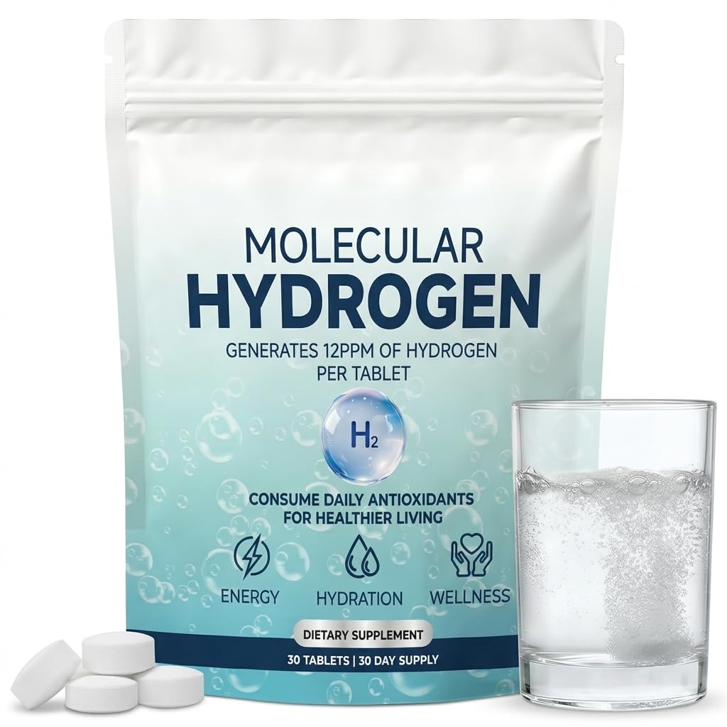 Hydrogen Water Tablets,Supports Brain Energy & Health,Healthy Aging,Hydrogen Tablets with Magnesium,30 Tablets,Complimentary Delivery